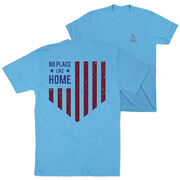 Softball Short Sleeve T-Shirt - No Place Like Home (Back Design)