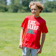 Skiing & Snowboarding Short Sleeve Performance Tee - Eat. Sleep. Ski.