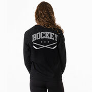 Hockey Tshirt Long Sleeve - Varsity Hockey (Back Design) 