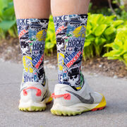 Hockey Graphic Flex Mid-Calf Socks - Hockey Life