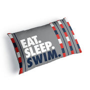 Swimming Pillowcase - Eat. Sleep. Swim.