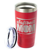 Softball 20 oz. Double Insulated Tumbler - Mom