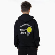 Tennis Hooded Sweatshirt - Servin' Aces (Back Design)