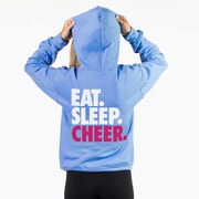 Cheerleading Hooded Sweatshirt - Eat Sleep Cheer (Back Design)
