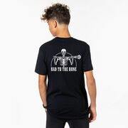 Guys Lacrosse T-Shirt Short Sleeve - Bad To The Bone (Back Design)