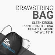 Volleyball Drawstring Backpack Eat. Sleep. Volleyball.