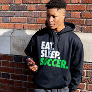 Soccer Hooded Sweatshirt - Eat. Sleep. Soccer.