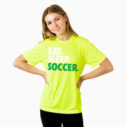 Soccer Short Sleeve Performance Tee - Eat. Sleep. Soccer.