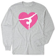 Gymnastics Tshirt Long Sleeve - Gymnast Heart