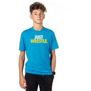 Wrestling Tshirt Short Sleeve Just Wrestle