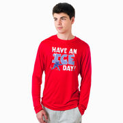 Hockey Long Sleeve Performance Tee - Have An Ice Day