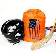 Hockey Sport Pack Cinch Sack - American Flag