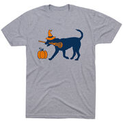 Girls Lacrosse Short Sleeve T-Shirt - Lula Witch Dog