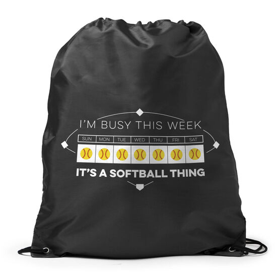 Softball Drawstring Backpack - 24-7 Softball