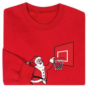 Basketball Crewneck Sweatshirt - Slam Dunk Santa