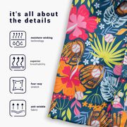 Baseball Performance Short Sleeve Button Down Shirt - Aloha