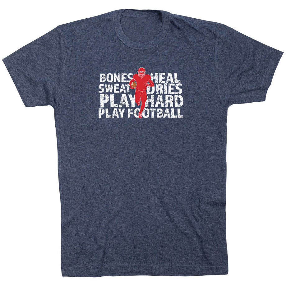 Football Tshirt Short Sleeve Bones Saying