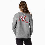 Soccer Crewneck Sweatshirt - Soccer Santa (Back Design)