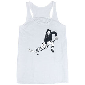 Hockey Women's Flowy Racerback Tank Top - Rip It Reaper