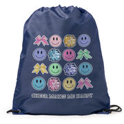 Cheerleading Drawstring Backpack - Cheer Makes Me Happy