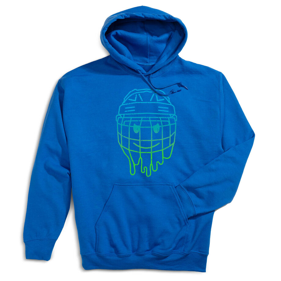 Hockey Hooded Sweatshirt - Have An Ice Day Smiley