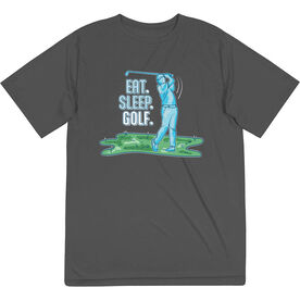 Golf Short Sleeve Performance Tee - Eat. Sleep. Golf