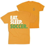 Soccer Short Sleeve T-Shirt - Eat. Sleep. Soccer (Back Design)