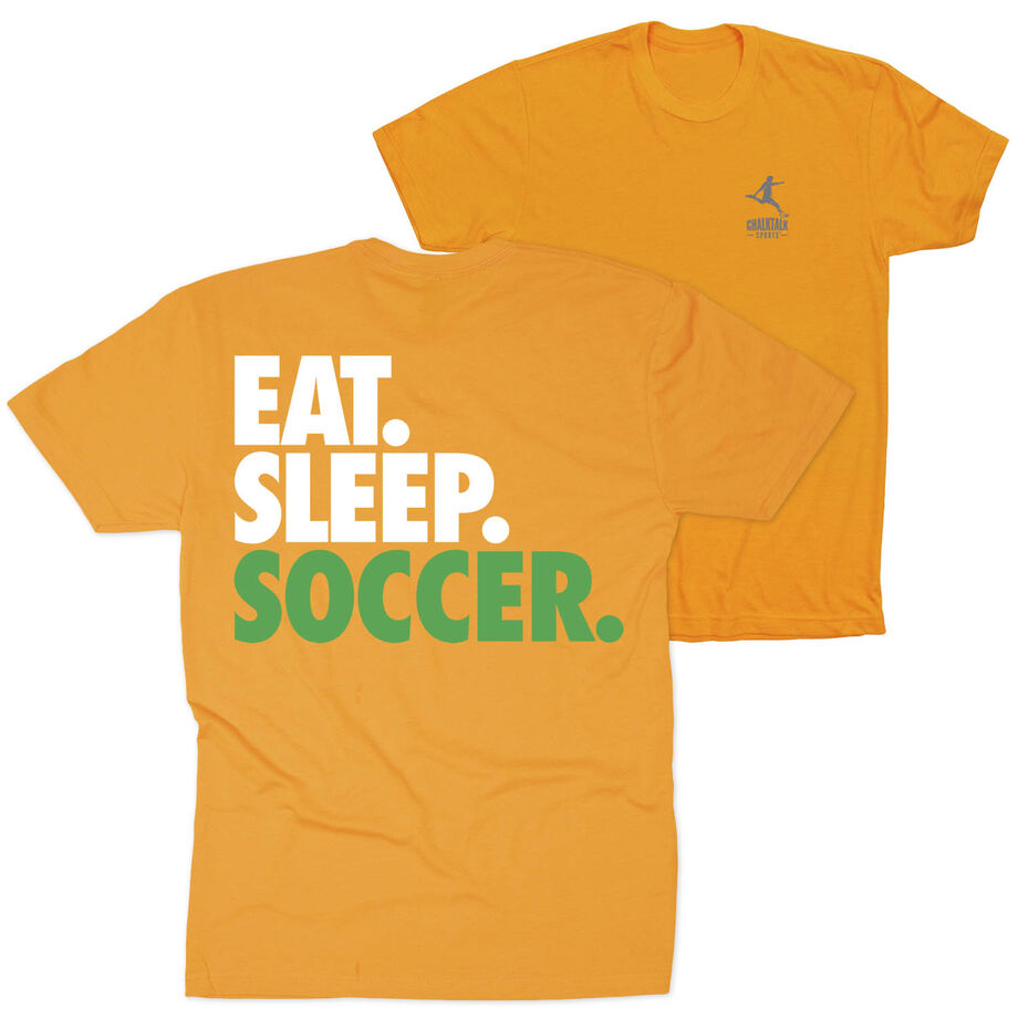 Soccer Short Sleeve T-Shirt - Eat. Sleep. Soccer (Back Design)