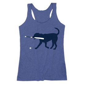 Baseball Women's Everyday Tank Top - Navy Baseball Dog