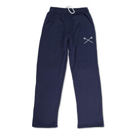 Crew Fleece Sweatpants - Crossed Oars [Adult Small/Navy] - SS