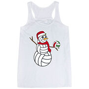 Volleyball Flowy Racerback Tank Top - Serving Holiday Cheer