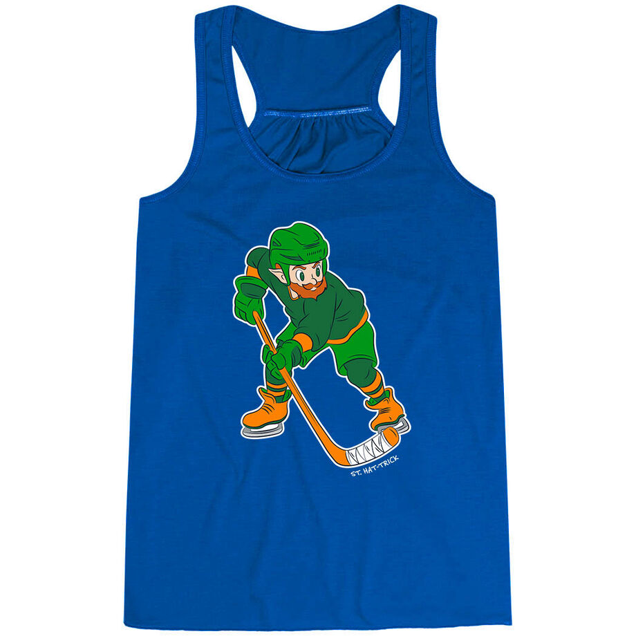 Hockey Flowy Racerback Tank Top - St. Hat-Trick