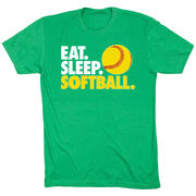Softball T-Shirt Short Sleeve Eat. Sleep. Softball.