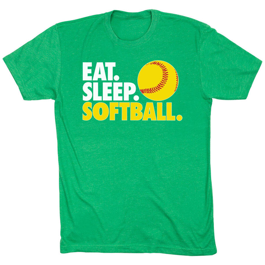 Softball T-Shirt Short Sleeve Eat. Sleep. Softball.
