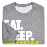 Tennis Crewneck Sweatshirt - Eat Sleep Tennis (Bold)