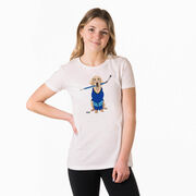 Hockey Women's Everyday Tee - Puck The Hockey Dog