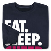 Cheerleading Crewneck Sweatshirt - Eat Sleep Cheer