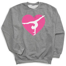 Gymnastics Crewneck Sweatshirt - Gymnast Heart