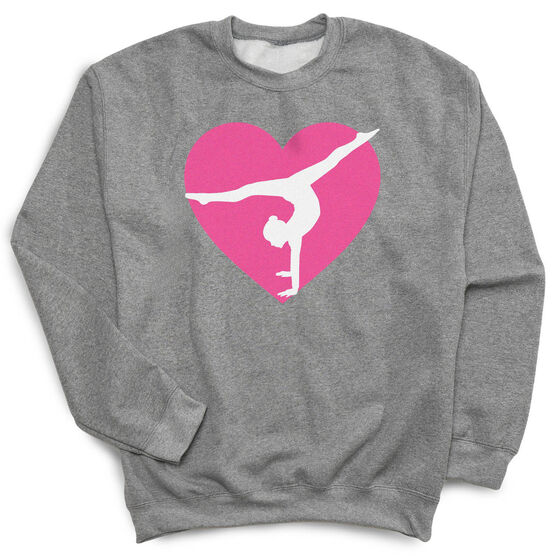 Gymnastics Crewneck Sweatshirt - Gymnast Heart