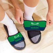 Guys Lacrosse Repwell&reg; Slide Sandals - Team Name Colorblock