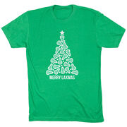 Lacrosse Short Sleeve T-Shirt - Merry Laxmas Tree
