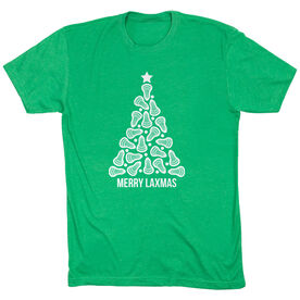 Lacrosse Short Sleeve T-Shirt - Merry Laxmas Tree