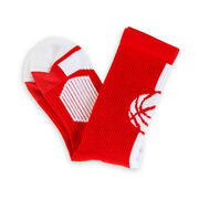 Basketball Woven Mid-Calf Socks - Superelite (Red/White)