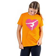 Gymnastics Short Sleeve T-Shirt - Gymnast Heart