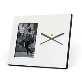 Softball Photo Frame - Crossed Bats