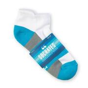 Socrates&reg; Woven Performance Socks You Are Awesome (Teal)