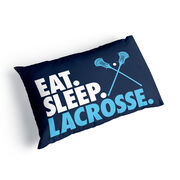 Guys Lacrosse Pillowcase - Eat Sleep Lacrosse