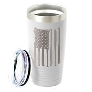 Softball 20 oz. Double Insulated Tumbler - Flag