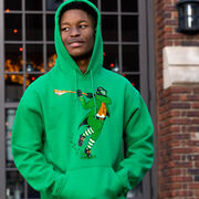 Guys Lacrosse Hooded Sweatshirt - Lacrosse Leprechaun