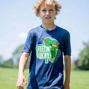 Baseball Short Sleeve Performance Tee - Feelin' Lucky Baseball